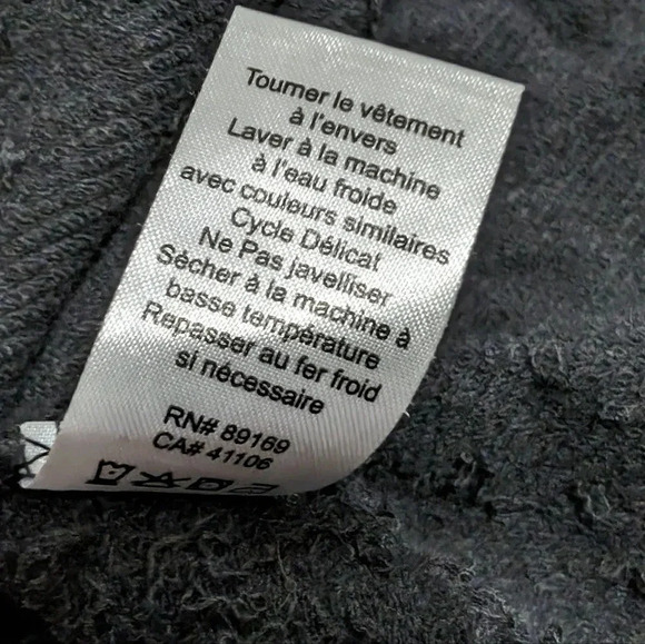 Moving Sale! 💘 ATM French Terry Zip Up Hoodie Black Size L - Picture 7 of 9